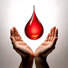 Realistic Illustration of Blood Bag and Tube