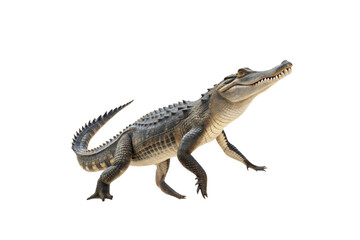 Fototapeta premium Crocodile isolated on transparent png background