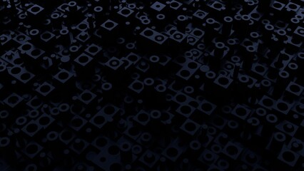 Black abstract texture. 3D Abstract Organic Structure in Black for Wall Art