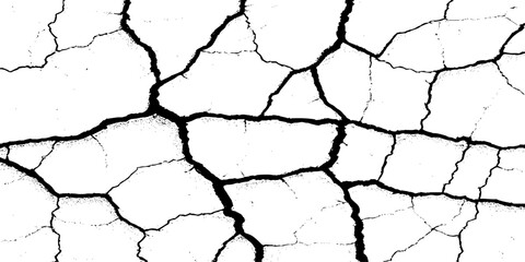 Black and white grainy halftone texture. Dust overlay textured scratched glitch effect for design vector Distress Grunge Texture. Seamless Pattern. Halftone Old, Retro Background. Broken, Cracked.  