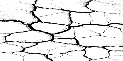 Black and white grainy halftone texture. Dust overlay textured scratched glitch effect for design vector Distress Grunge Texture. Seamless Pattern. Halftone Old, Retro Background. Broken, Cracked.  