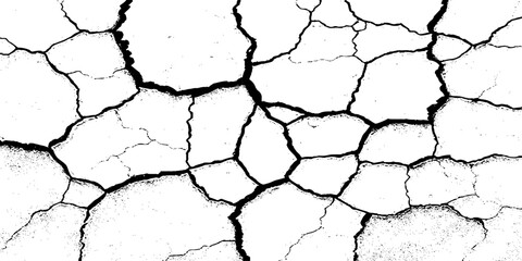 Black and white grainy halftone texture. Dust overlay textured scratched glitch effect for design vector Distress Grunge Texture. Seamless Pattern. Halftone Old, Retro Background. Broken, Cracked.  