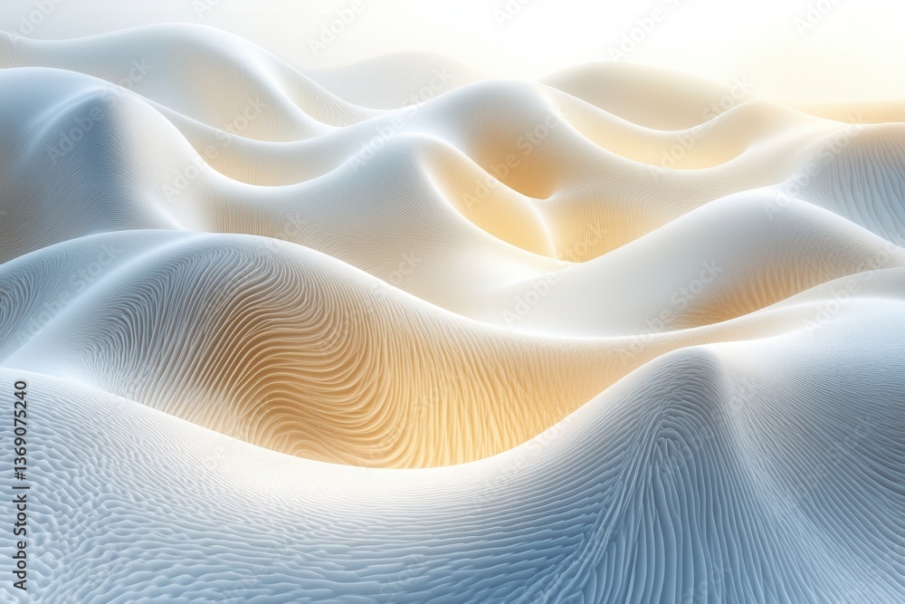 Aufkleber swirling abstract backgrounds with smooth curves and vibrant orange hues highlighted against a soft 