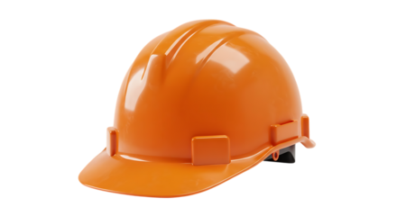 yellow hard hat on white background