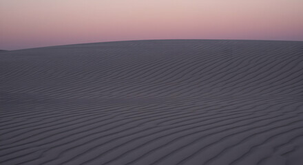 Desert Dune Landscape At Sunset