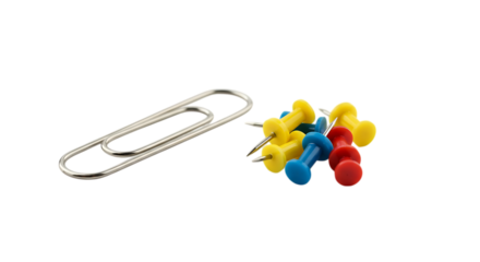 colorful paper clips
