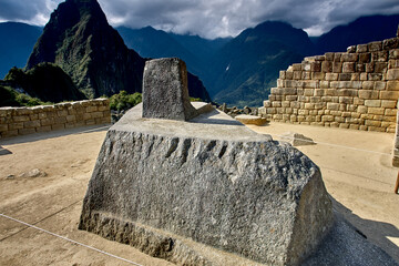 the Intihuatana stone, an ancient Inca sundial, stands as a testament to their astronomical mastery and deep spiritual connection with the cosmos.