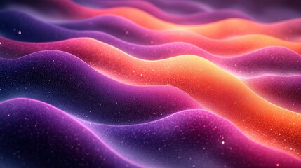 Obraz premium Abstract Waves of Colorful Light in Soft Gradient Motion