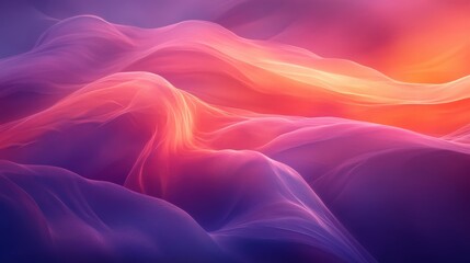 Obraz premium Abstract Colorful Waves of Light in Soft Gradients and Textures