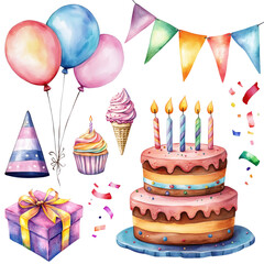 Watercolor Birthday Party