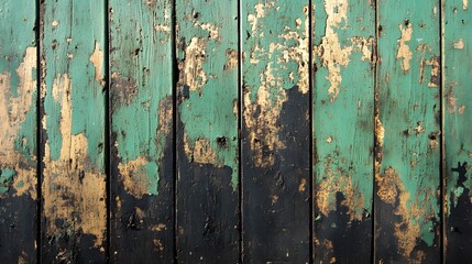 Obraz premium Elegant Green and Black Textured Painted Wooden Background for Design Projects