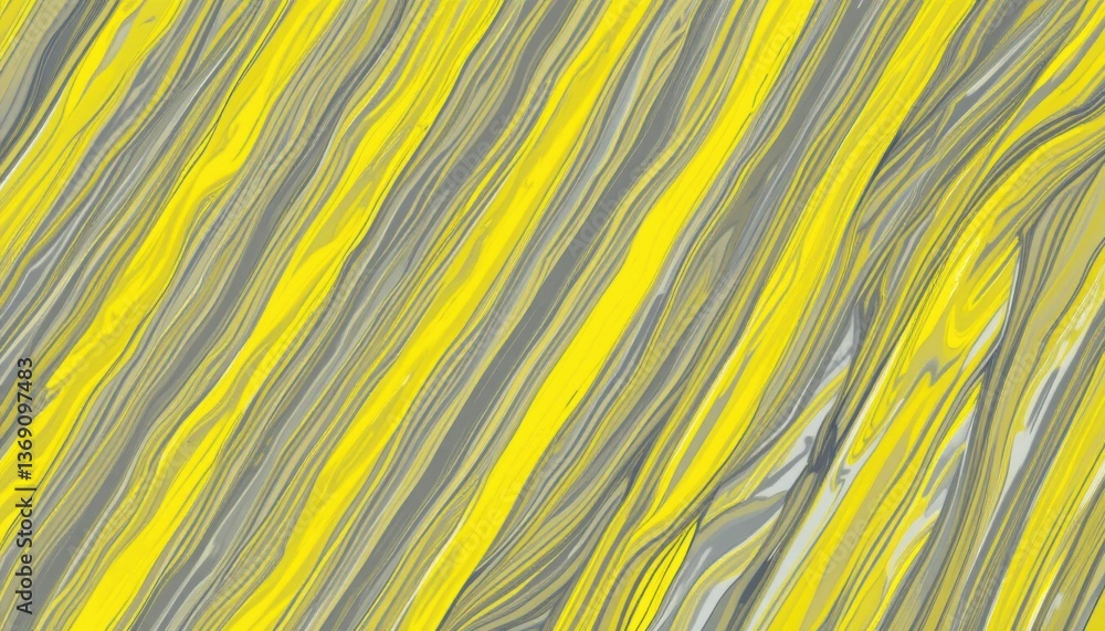 Poster vibrant yellow and gray stripe pattern dynamic abstract background texture