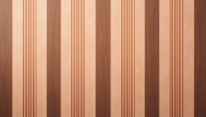 Fototapeta premium Elegant Peach and Brown Striped Design Warm, Inviting Vertical Stripes Texture Background