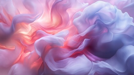 Fototapeta premium Ethereal Swirls of Soft Colors in Abstract Fabric Texture