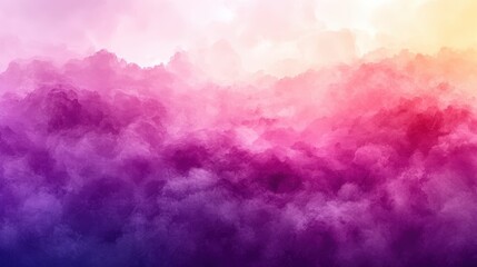 Fototapeta premium Vibrant Colorful Abstract Clouds in Gradient Pink Purple Yellow Hues