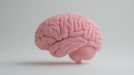 Pink Brain Model, Studio Shot