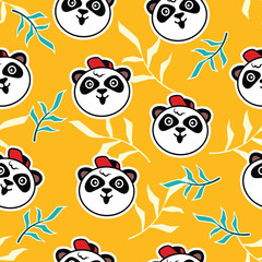 Expressive Leafy Pandan And Bamboo Illustration