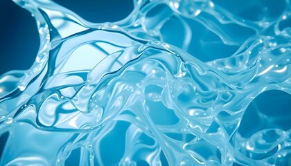 a close up view of a blue background