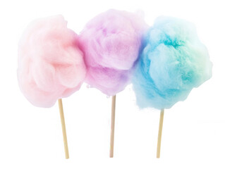 Soft and Sweet Carnival Cotton Candy Transparent Background
