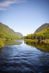 Naklejka premium lake in the mountains