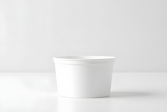 empty white cup