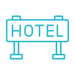 Fototapeta premium Hotel Sign Icon