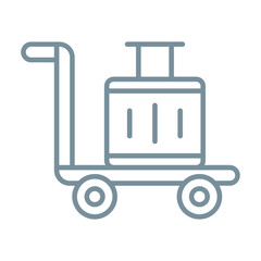 Luggage Cart Icon