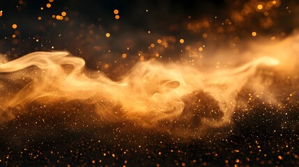 Golden_smoke_with_glitter_isolated_on_PNG_creatin_