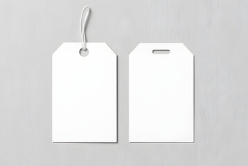 blank price tag on black