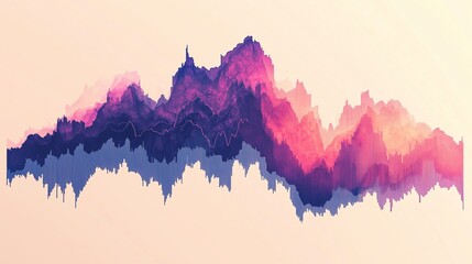 Minimalist Stock Market Graph for Trading Analysis and Investment Growth