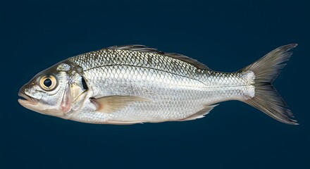 Obraz premium fresh fish on a white background
