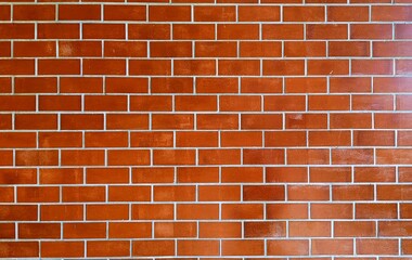 Red brick wall texture background, brick wall texture for interior or exterior design backdrop.