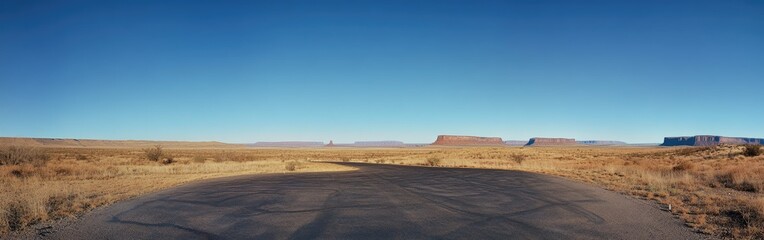 Desert landscape with road