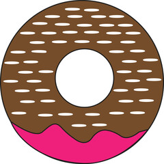 A donut is a sweet, ring-shaped or round pastry with a variety of toppings and fillings. Made from a dough of flour, sugar, eggs, and yeast, donuts are usually fried until golden brown, although there