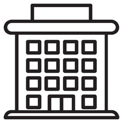Hotel new icon simple vector illustration