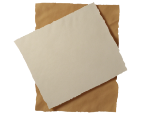 old paper on white background