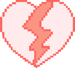 Fototapeta premium pixel heart