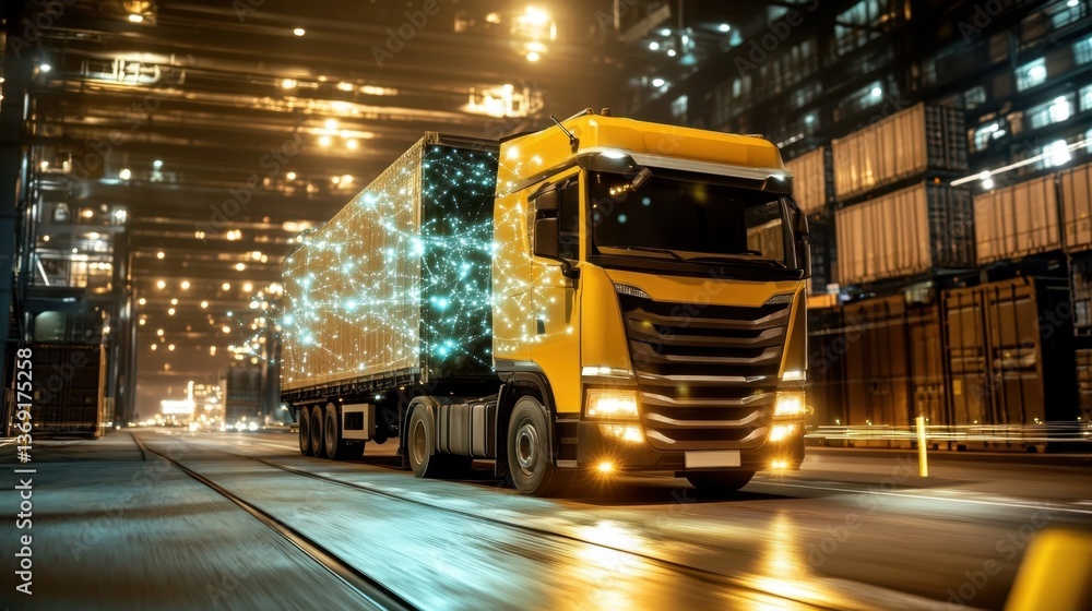 Aufkleber a tracking system interface showing live updates of goods in transit.