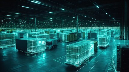 A tracking system interface showing live updates of goods in transit.