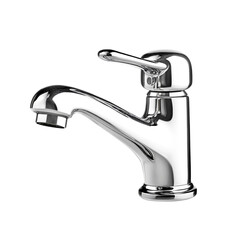 Sleek Chrome Faucet Modern Bathroom Design Clean Minimalist Style