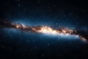 Obraz premium Cosmic River: A Celestial Tapestry of Stars and Nebulae