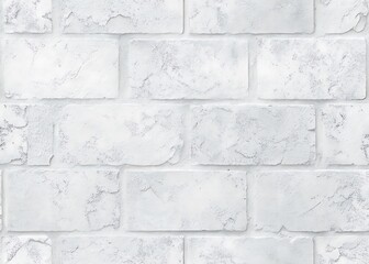 Whitewashed Brick Wall Texture Seamless Background Pattern Design