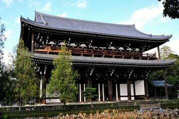 日本、京都、東福寺、寺院、木造建築、秋、絶景