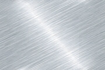 Brushed Metal Texture Background Silver Gray Diagonal Lines Shiny Surface