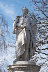 The Goethe Monument In Tiergarten Park In Berlin, Germany