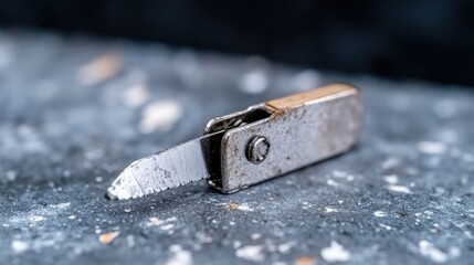 Close-up of a vintage pocket knife