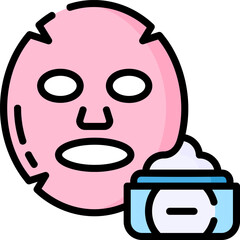 skincare Illustration on a white background