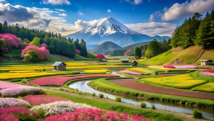 Obraz premium A beautiful place in the usa garden