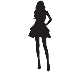 fashion girl silhouette