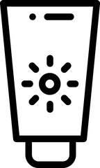 suncream Illustration on a white background.